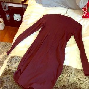 Long sleeve sweater dress